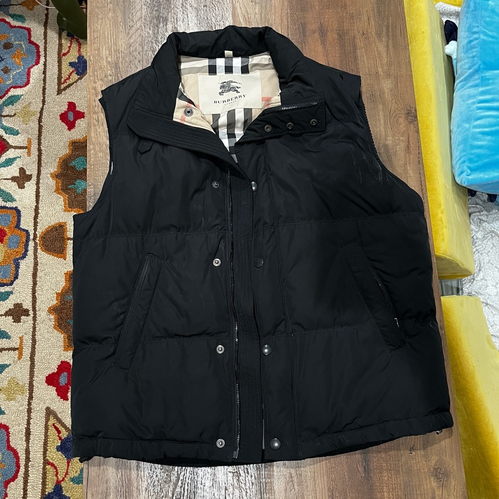 Burberry Black Puffy Winter Vest